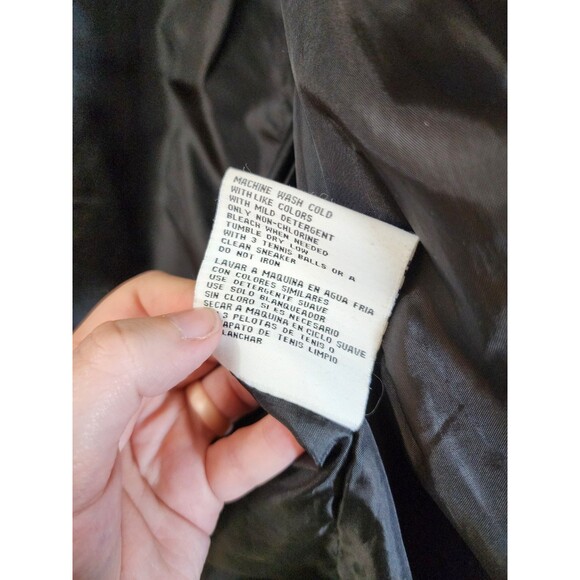 Nine West Separates Down Puffer Vest Women's XL Black Wavy Quilted Zip Up Y2K - Picture 7 of 7